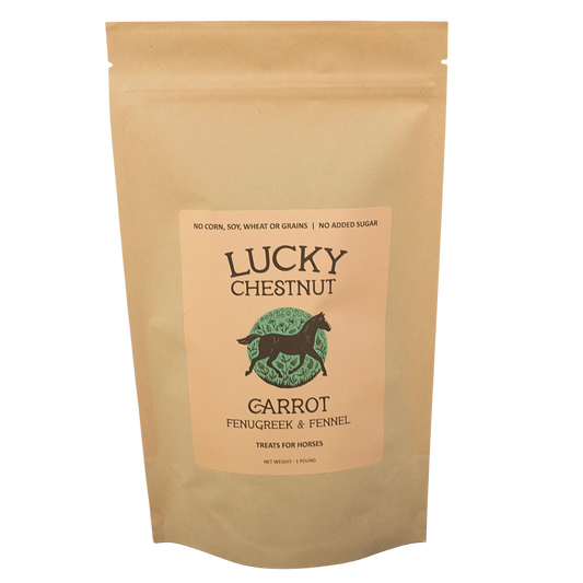 Lucky Chestnut - Carrot with Fenugreek + Fennel Horse Treats
