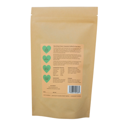 Lucky Chestnut - Alfalfa with Nettle + Mint Horse Treats - Low-NSC