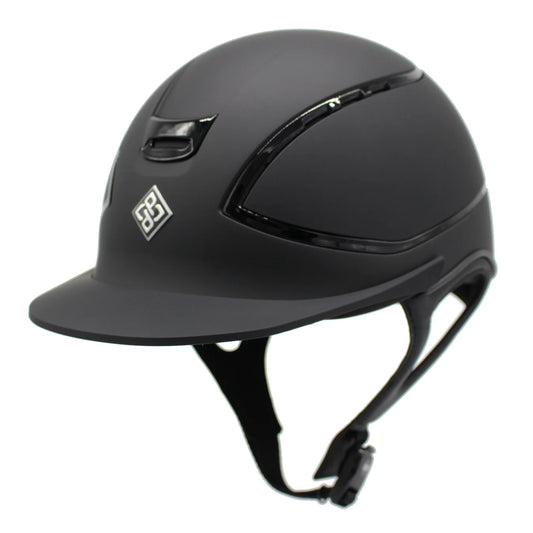 AP Hassinger Presidente Helmet -Black Matte w/ Black Gloss Rail - Riders Choice Supply Co