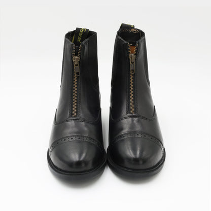 Zip-Up Leather Paddock Boots