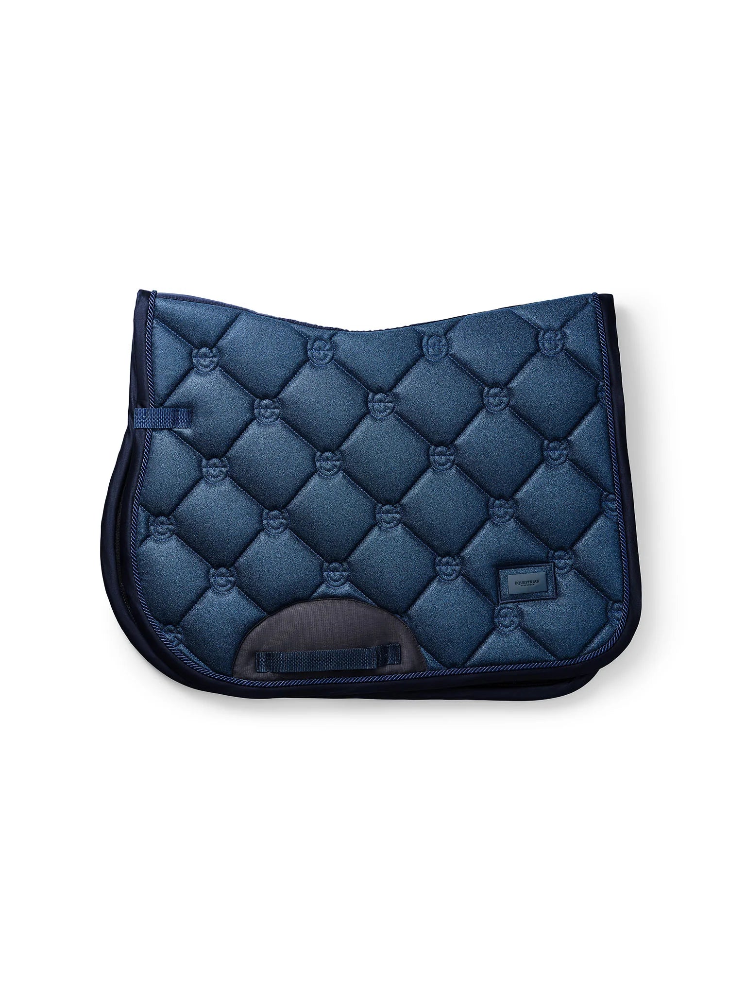 Equestrian Stockholm Jump Saddle Pad Glimmer Blue Meadow - Full - Riders Choice Supply Co
