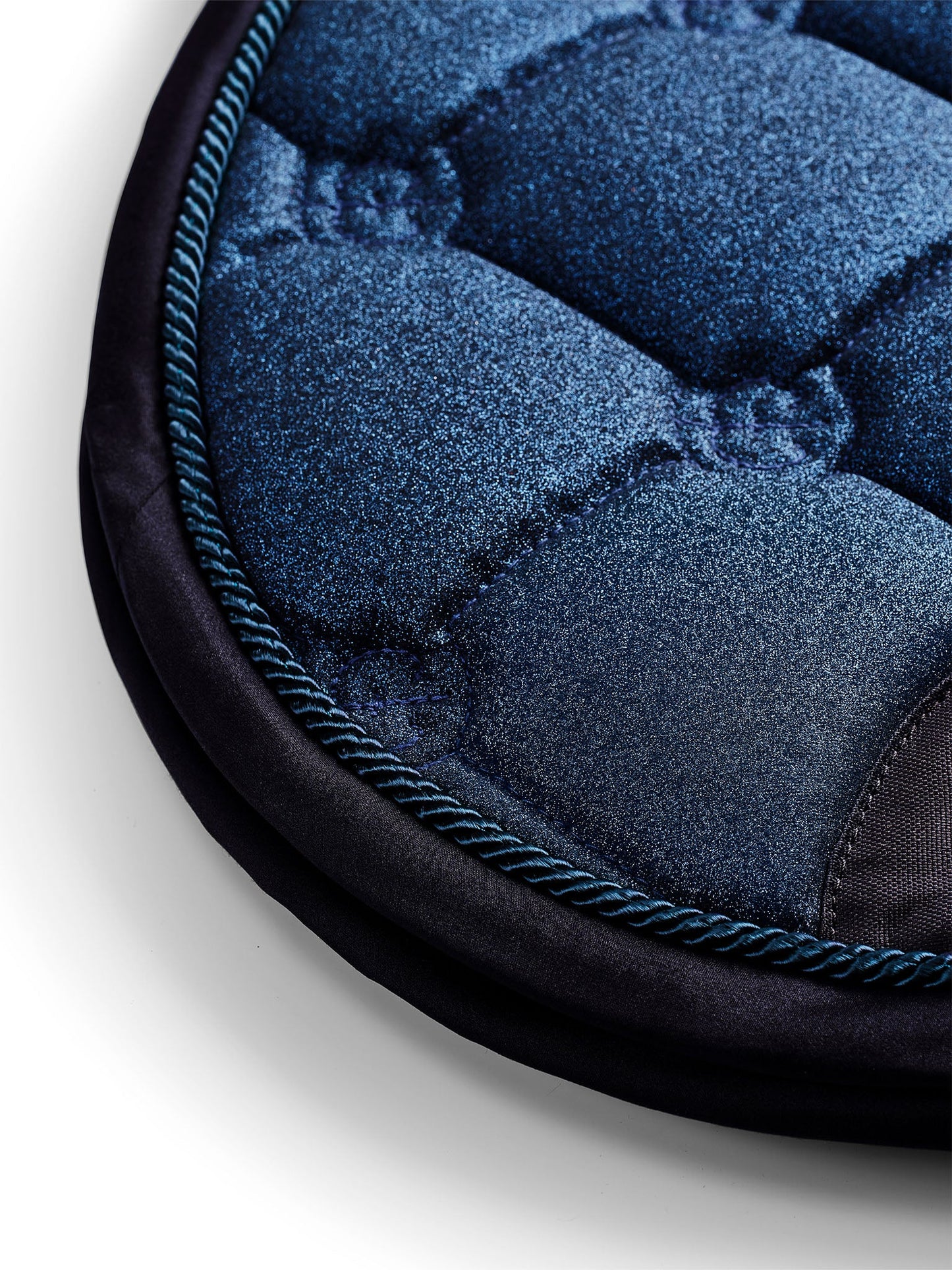 Equestrian Stockholm Jump Saddle Pad Glimmer Blue Meadow - Full - Riders Choice Supply Co