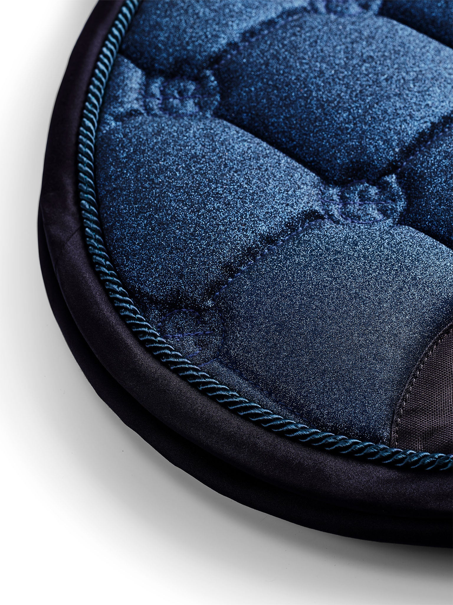 Equestrian Stockholm Jump Saddle Pad Glimmer Blue Meadow - Full - Riders Choice Supply Co