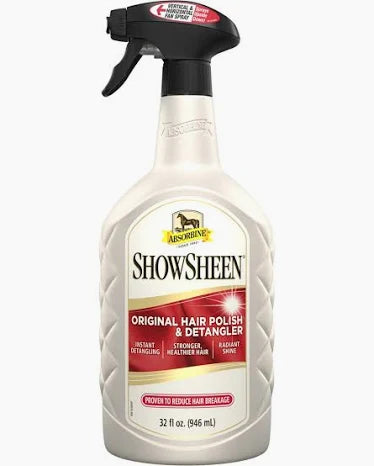 Absorbine ShowSheen Hair Polish & Detangler, 32 oz Spray - Riders Choice Supply Co